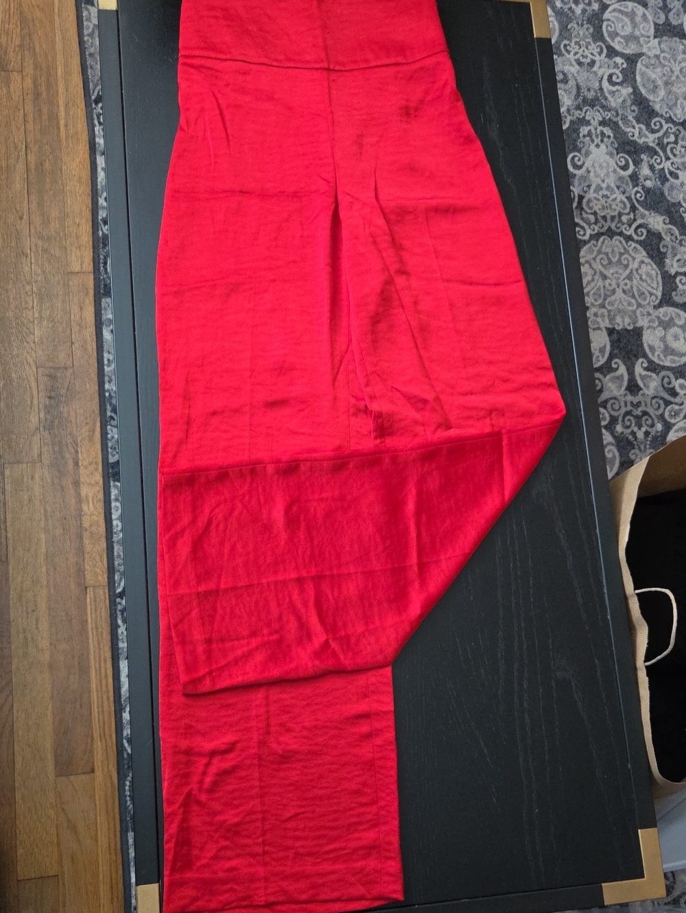 Express Wide Leg Pants in Red